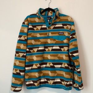 Vintage Patagonia Fleece. Aztec Pattern